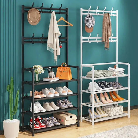 Shoe Rack Bedroom Hanger Clothes Rack Household Simple and Multifunctional Assembly Hanging Bag and Storage Rack Simple Home Sto